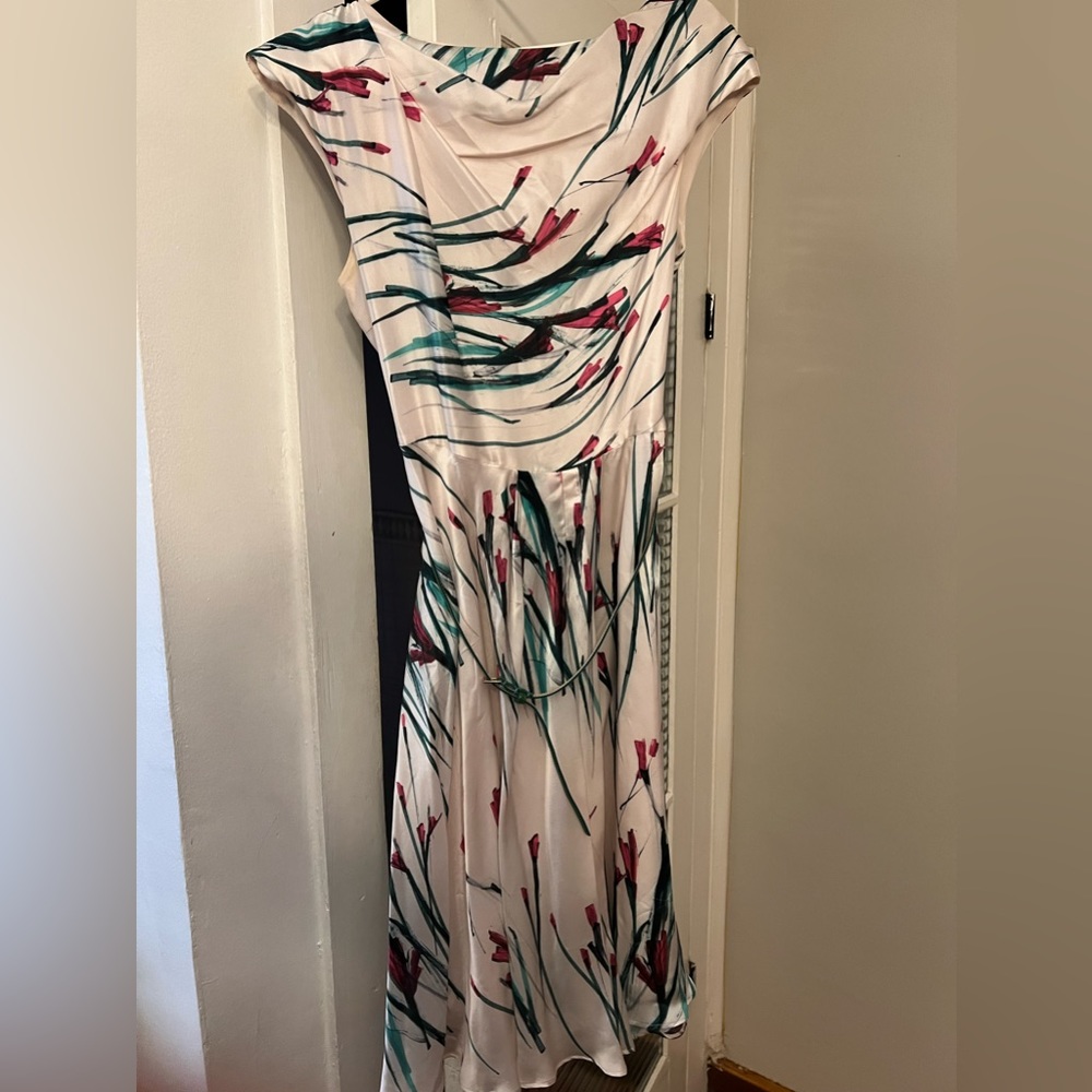 Dress with green belt brand new